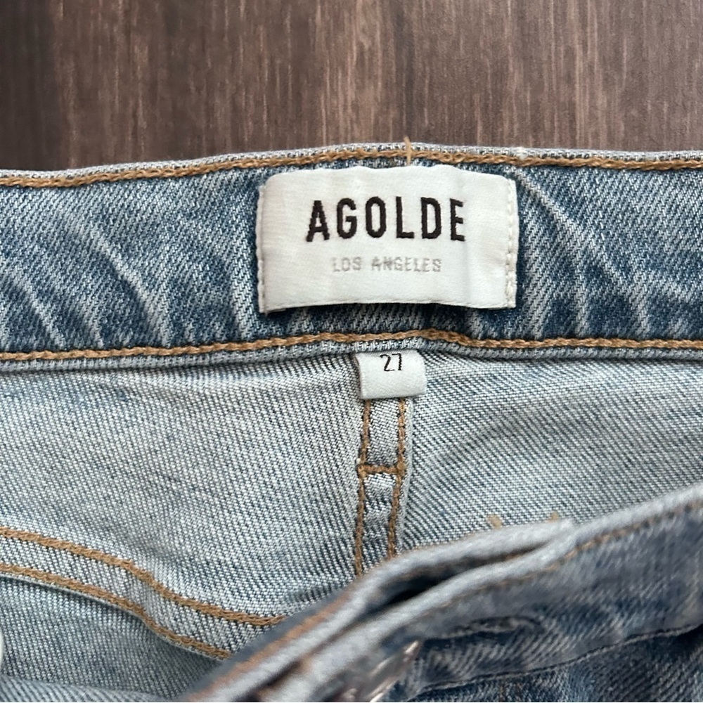 AGOLDE Sophie Distressed Ankle Jean in Shrine Sz - Picture 6 of 7